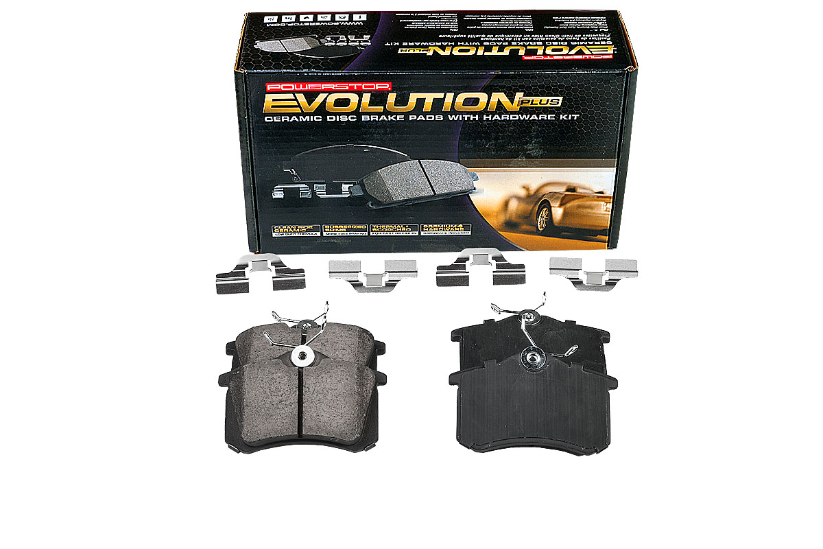Задние керамические колодки Evolution PLUS Z17 для Audi A4 (B6), Ford Galaxy, Nissan Note, Opel Crossland X, SEAT Leon, Skoda Roomster, Superb, Volkswagen Golf