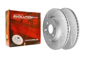 Передний тормозной диск Evolution с перфорацией и насечками в покрытии GEOMET
