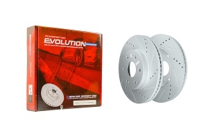 Передний тормозной диск Evolution с перфорацией и насечками, в покрытии GEOMET