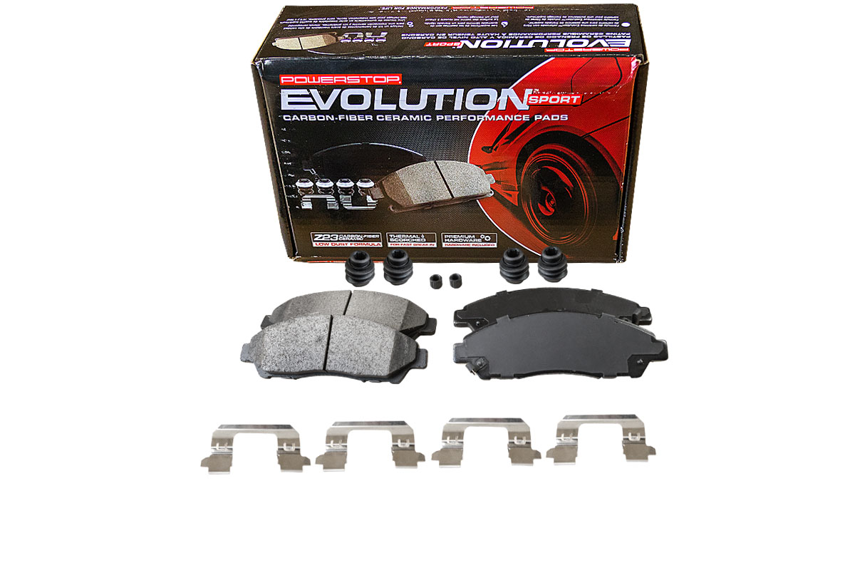Передние керамические колодки Evolution Sport Z23 для Acura MDX, ZDX, Cadillac XT5, XT6, Chevrolet Blazer, Honda Legend, Pilot