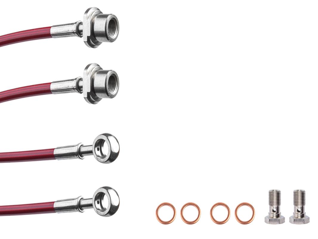 Тормозные армированные шланги HARDi задние.Lexus LX / Toyota LC 200