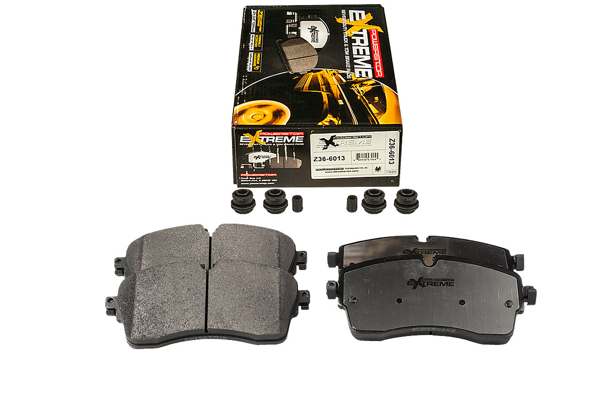 Передние керамические колодки Extreme Truck & Tow Z36 для Jaguar E-Pace, Land Rover Discovery Sport, Range Rover Evoque