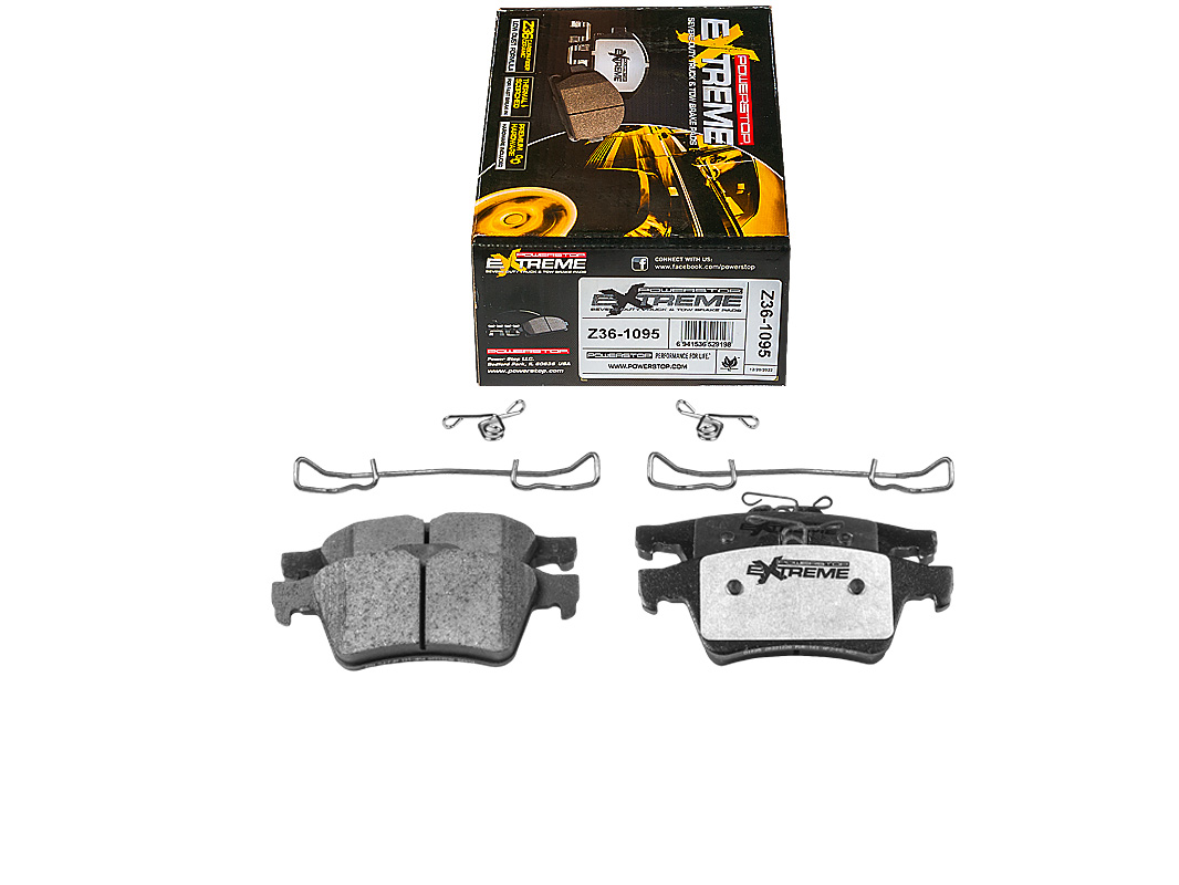 Задние керамические колодки Extreme Truck & Tow Z36 для Citroen C5, Ford C-MAX, Focus, Jaguar XF, XJ, XK, Mazda 3, Mercedes-Benz G, Peugeot 508, Volvo S40, V40