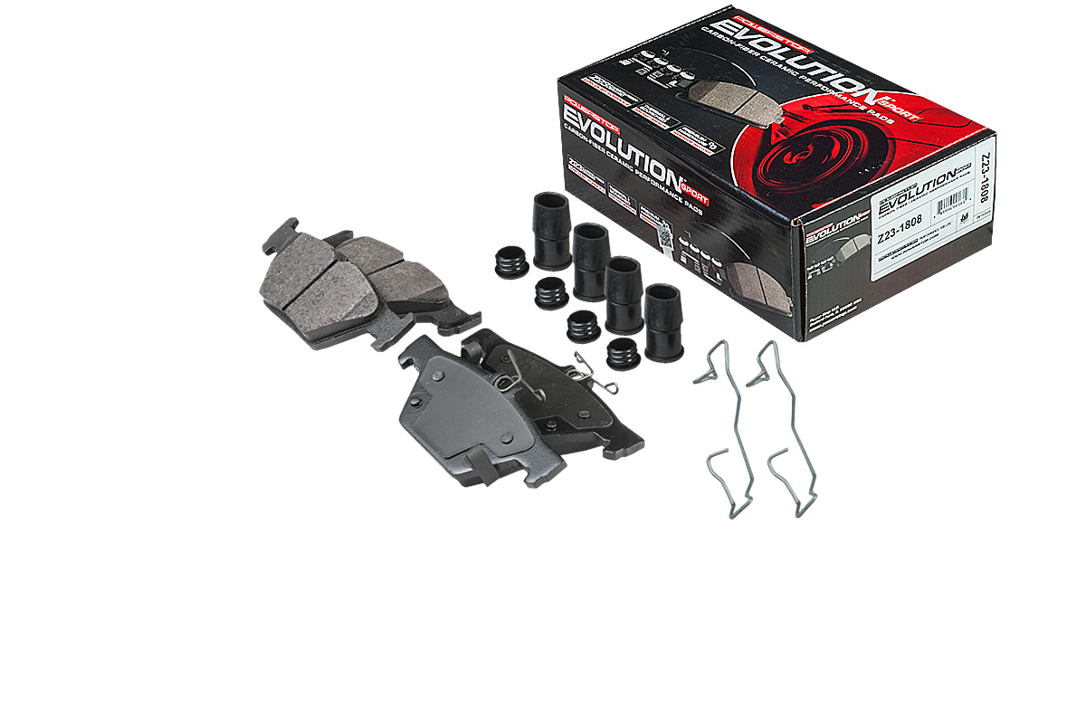 Задние керамические колодки Evolution Sport Z23 для Subaru Forester, Impreza, Legacy, Outback, WRX, XV