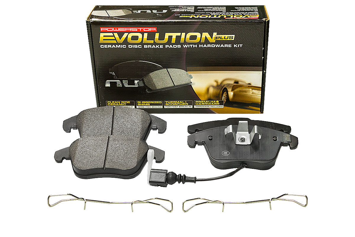 Передние керамические колодки Evolution PLUS Z17 для Audi A3 (8P), Skoda Octavia II, Superb II, Volkswagen Golf V