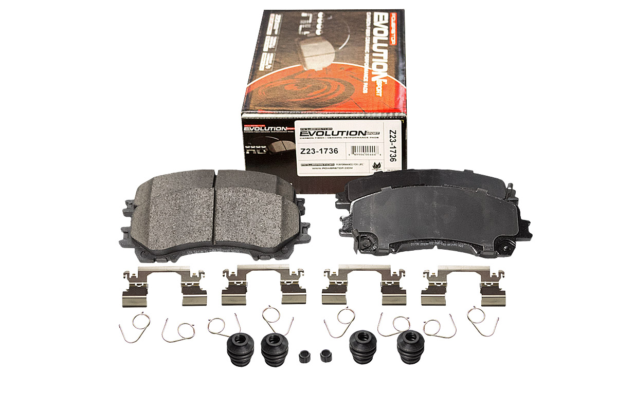 Передние керамические колодки Evolution Sport Z23 для Infiniti Q50 I, Q60 II, QX50 II, QX55 I, Nissan X-Trail (T32)