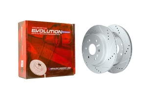 Задний тормозной диск Evolution с перфорацией и насечками, в покрытии GEOMET