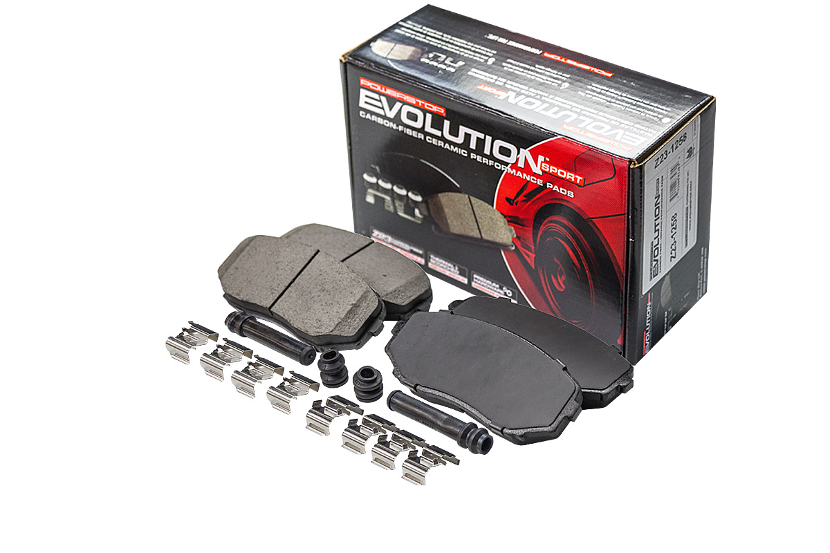Передние керамические колодки Evolution Sport Z23 для Mazda CX-5 2016+, CX-7, CX-9 2016+, Mitsubishi Pajero Sport 2015+