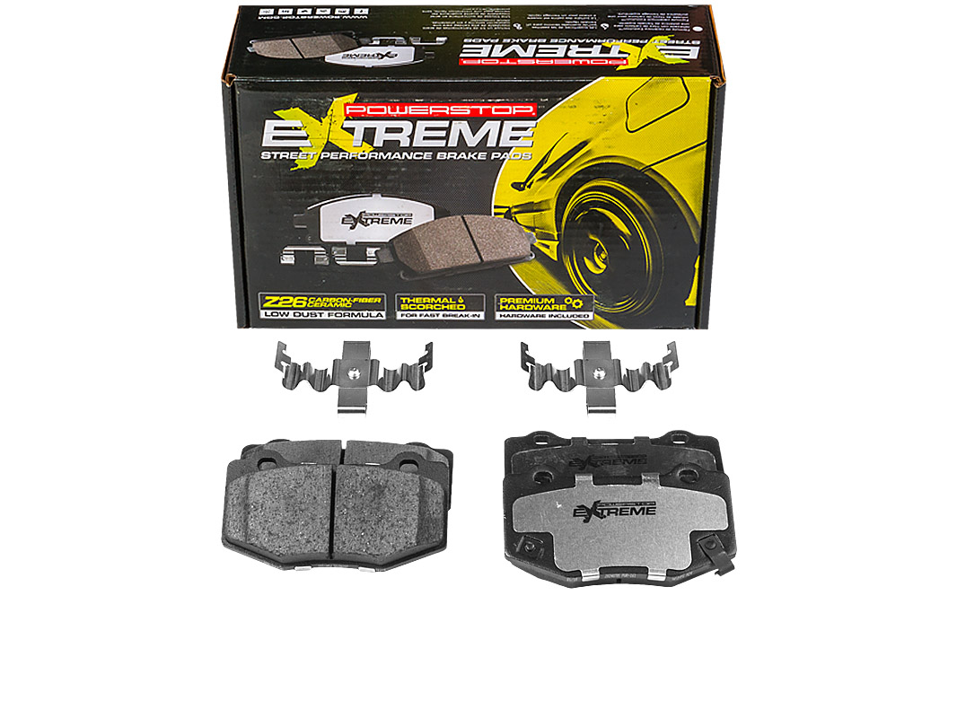 Задние керамические колодки Extreme Street Performance Z26 для Chevrolet Camaro, Ford Mustang