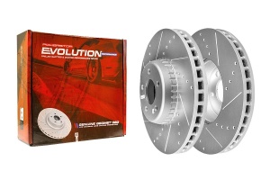 Передний тормозной диск Evolution с перфорацией и насечками, в покрытии GEOMET