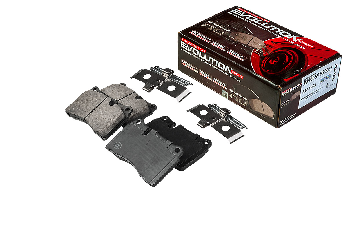 Передние керамические колодки Evolution Sport Z23 для Audi A3, TT, Range Rover, Range Rover Sport, SEAT Leon, Volkswagen Touareg