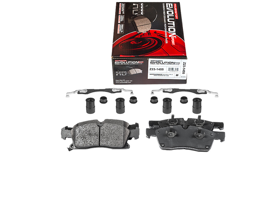 Передние керамические колодки Evolution Sport Z23 для Jeep Grand Cherokee IV (WK, WK2), Mercedes-Benz GL-Класс (X166), GLE (W166), GLE Coupe (C292), GLS (X166), M-Класс (W166)