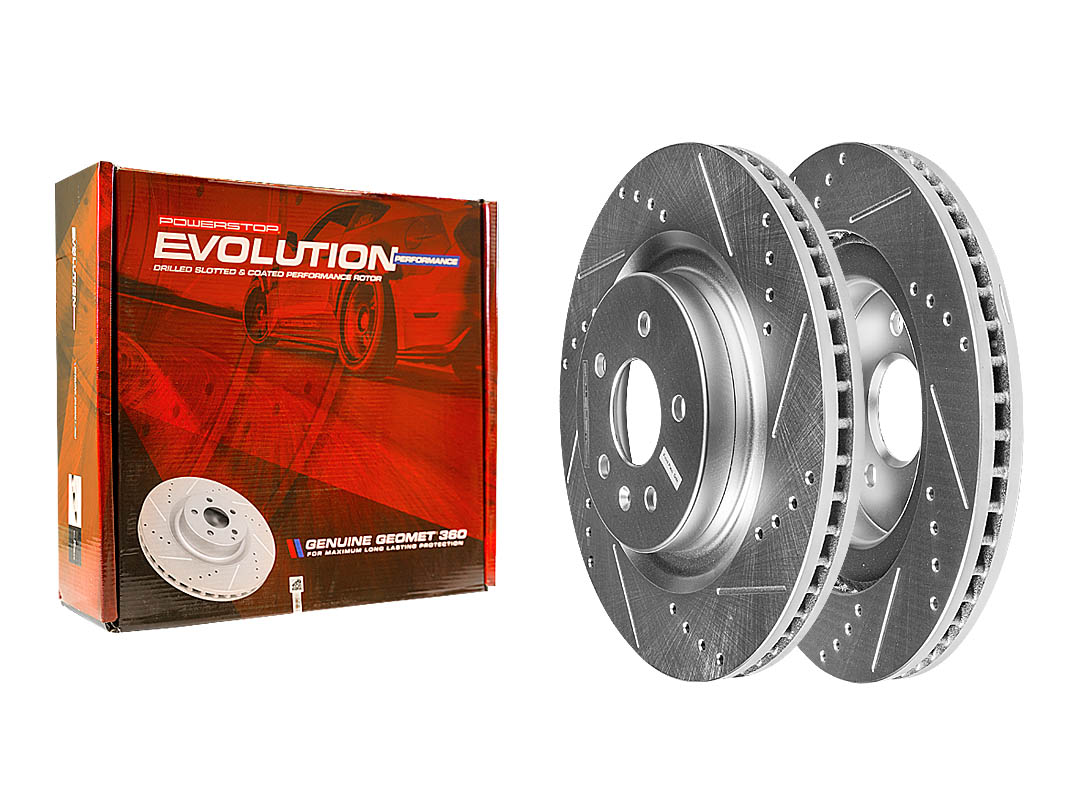 Передний тормозной диск Evolution с перфорацией и насечками, в покрытии GEOMET для LiXiang L6, L7, L8, L9