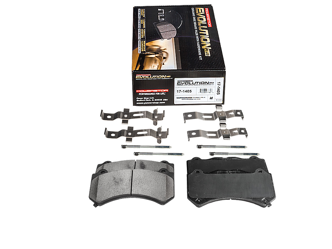 Передние керамические колодки Evolution PLUS Z17 для Cadillac CTS, Chevrolet Camaro, Dodge Challenger, Charger, Durango, Jeep Grand Cherokee, Nissan GT-R