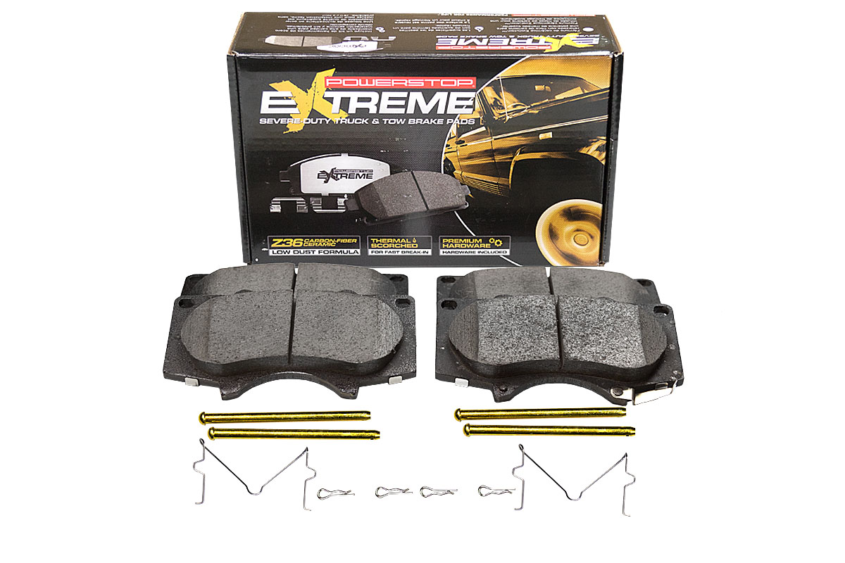 Передние керамические колодки Extreme Truck & Tow Z36 для Lexus GX 2009+, Toyota Hilux VII, VIII, Land Cruiser Prado 150