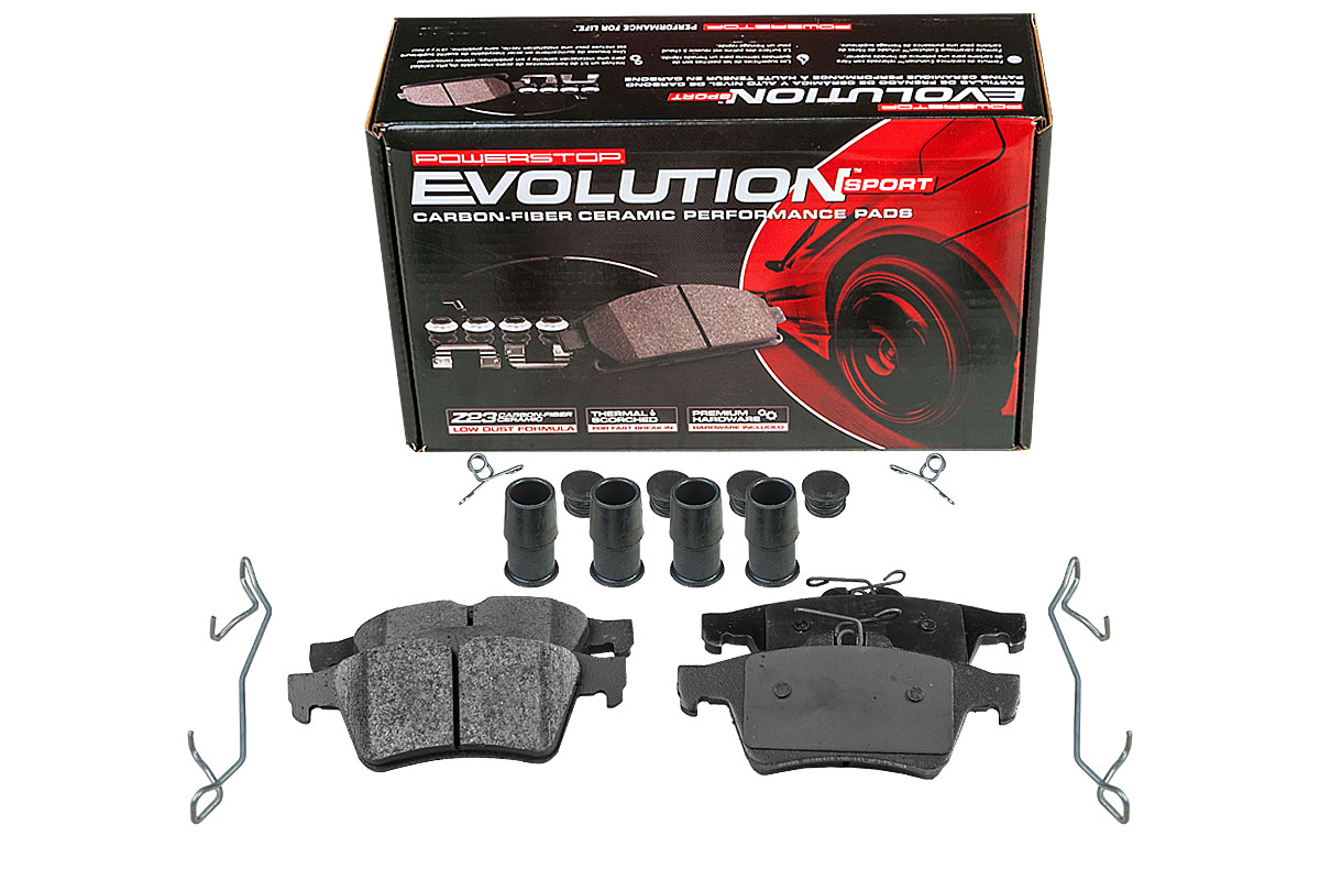 Задние керамические колодки Evolution Sport Z23 для Citroen C5, Ford C-MAX, Focus, Jaguar XF, XJ, XK, Mazda 3, Mercedes-Benz G, Volvo S40, V40