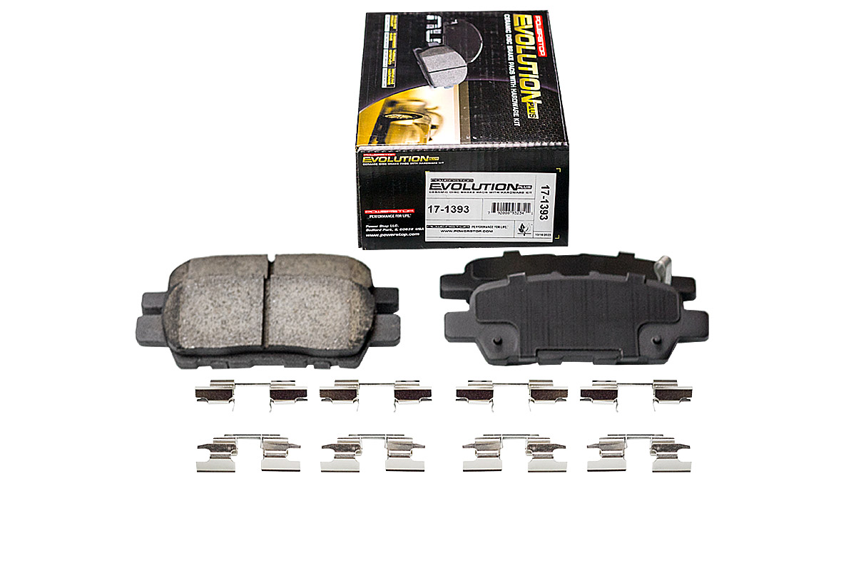 Задние керамические колодки Evolution PLUS Z17 для Infiniti EX, FX, Nissan Juke, Maxima, Murano, Qashqai, Tiida, X-Trail