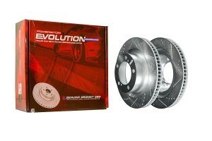 Передний тормозной диск Evolution с перфорацией и насечками, в покрытии GEOMET 