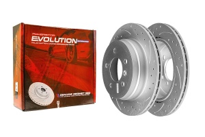 Задний тормозной диск Evolution с перфорацией и насечками, в покрытии GEOMET для BMW 1, 3 серии, X1