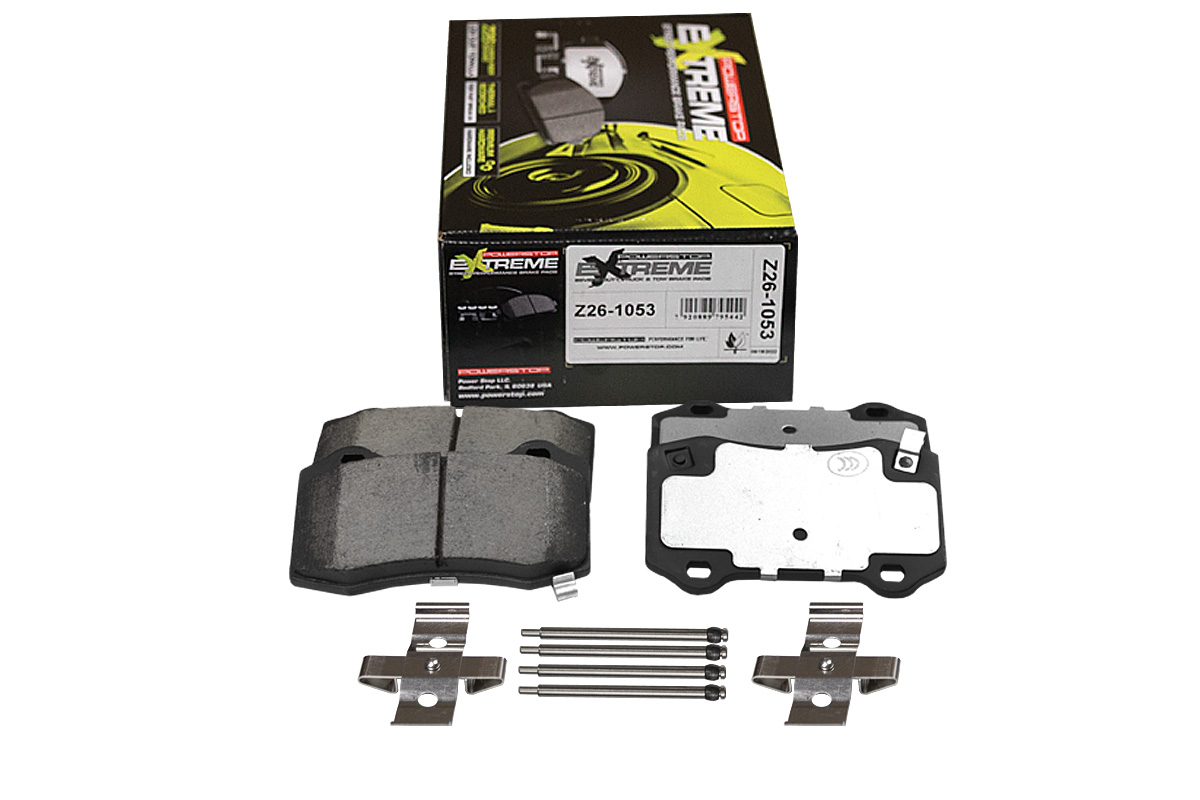 Задние керамические колодки Extreme Street Performance Z26 для Cadillac CTS, Chevrolet Camaro 2015+, Dodge Challenger III, Charger, Jeep Grand Cherokee IV