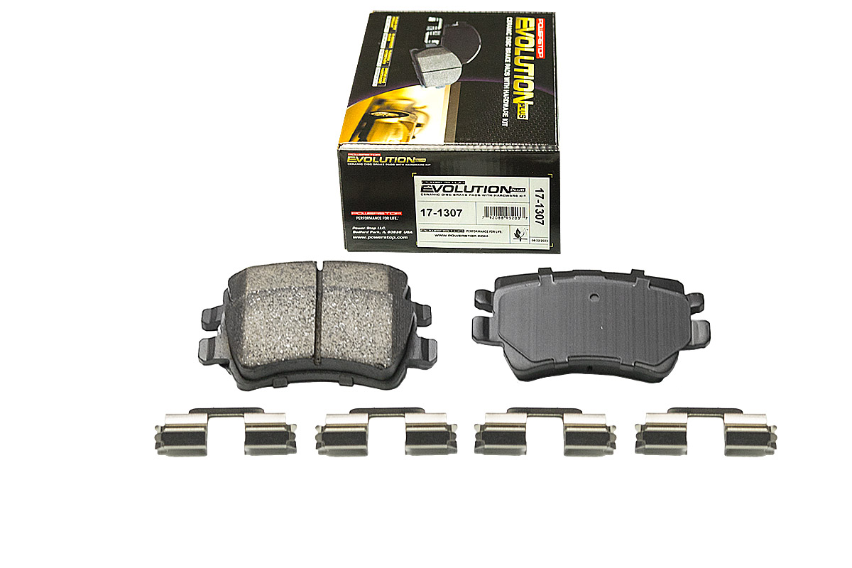 Задние керамические колодки Evolution PLUS Z17 для Ford Galaxy II, Range Rover Evoque, Volvo S60 II, S80 II, V60 I, V70 III, XC70 II