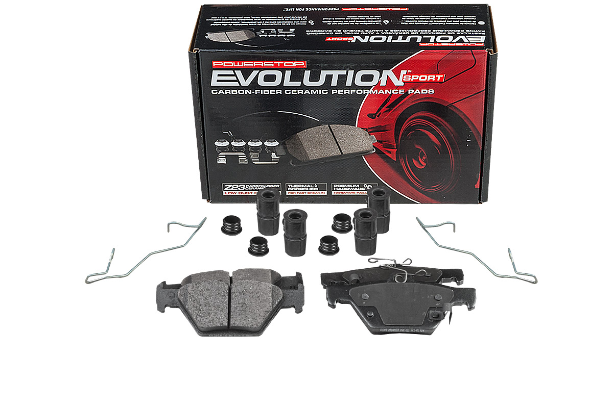 Задние керамические колодки Evolution Sport Z23 для Subaru Forester, Impreza, Legacy, Outback, WRX, XV