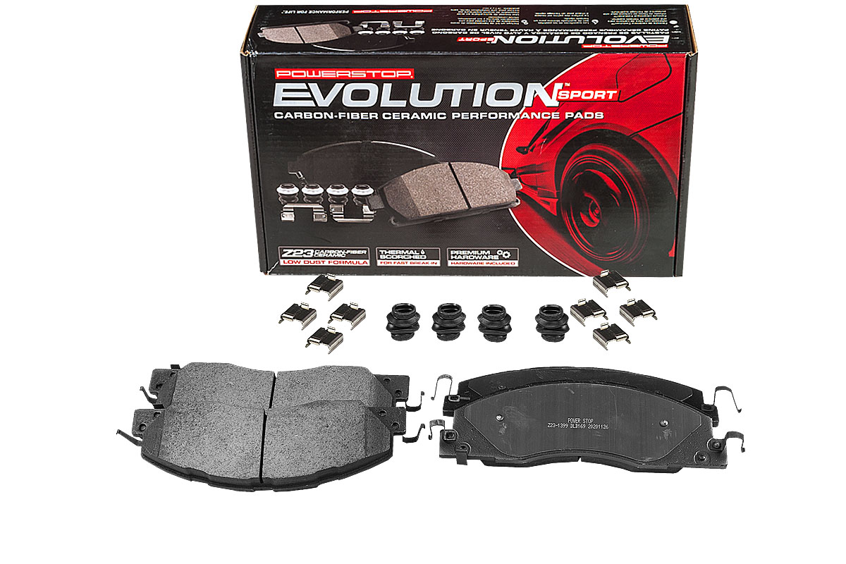 Передние керамические колодки Evolution Sport Z23 для Dodge RAM 2500, RAM 3500
