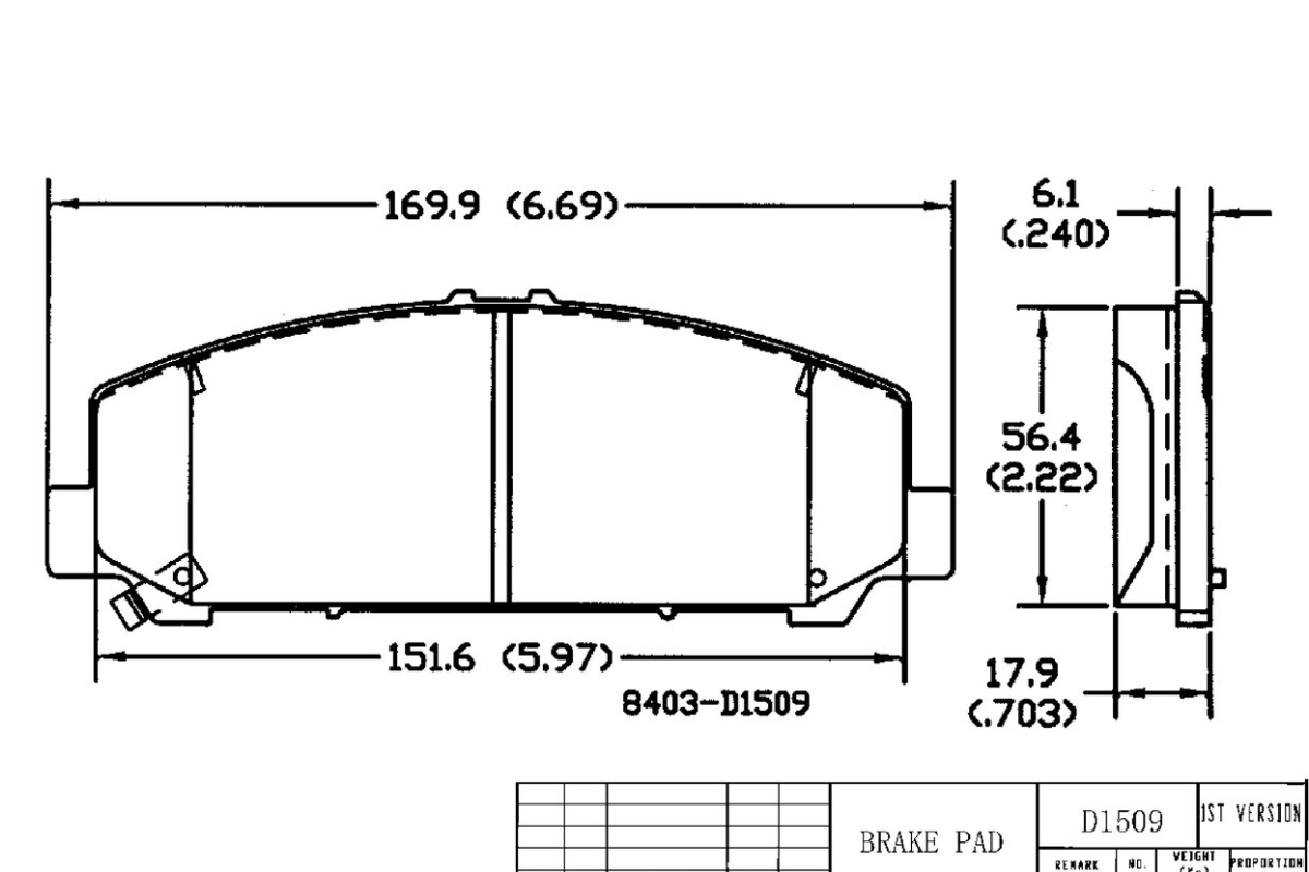 Передние керамические колодки Evolution PLUS Z17