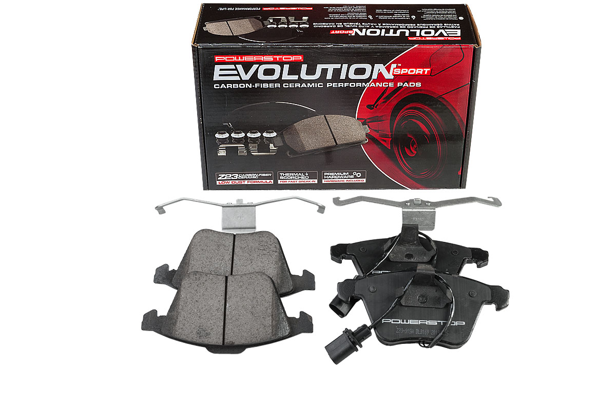 Передние керамические колодки Evolution Sport Z23 для Audi A3, A4, A6, TT, Ford Focus, SEAT Leon, Skoda Superb, Volkswagen Golf, Scirocco, Volvo XC90