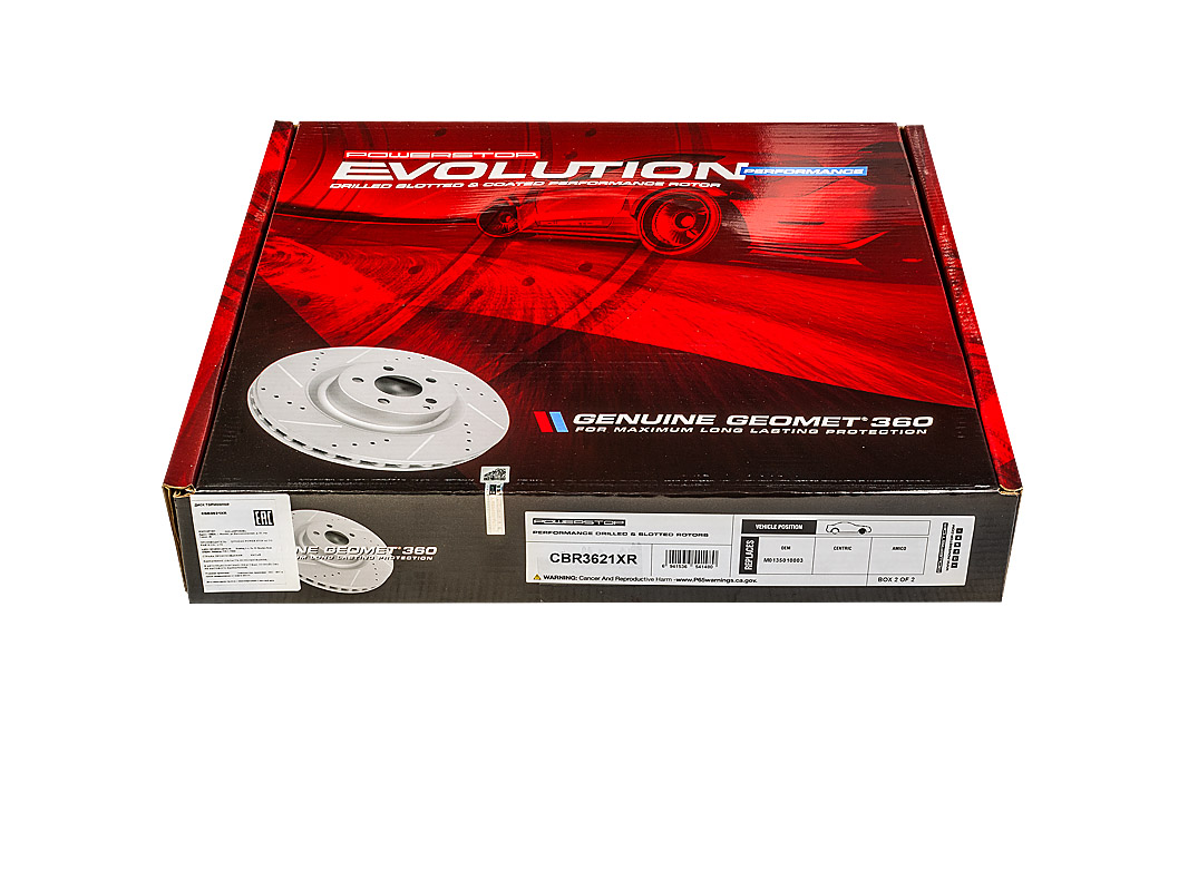 Передний тормозной диск Evolution с перфорацией и насечками, в покрытии GEOMET для LiXiang L6, L7, L8, L9