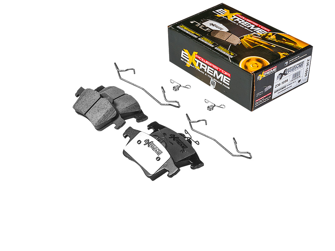 Задние керамические колодки Extreme Truck & Tow Z36 для Citroen C5, Ford C-MAX, Focus, Jaguar XF, XJ, XK, Mazda 3, Mercedes-Benz G, Peugeot 508, Volvo S40, V40