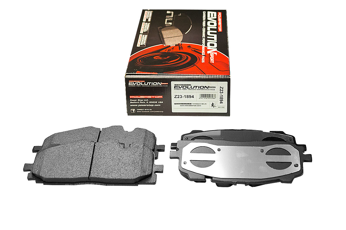 Передние керамические колодки Evolution Sport Z23 для Audi A3 (8Y), A4 (B9), A5 (F5), A6 (C8), A7 (4K), A8 (D5), Q3 (F3), Q5 (FY), Q7 (4M), Q8, Volkswagen Touareg III