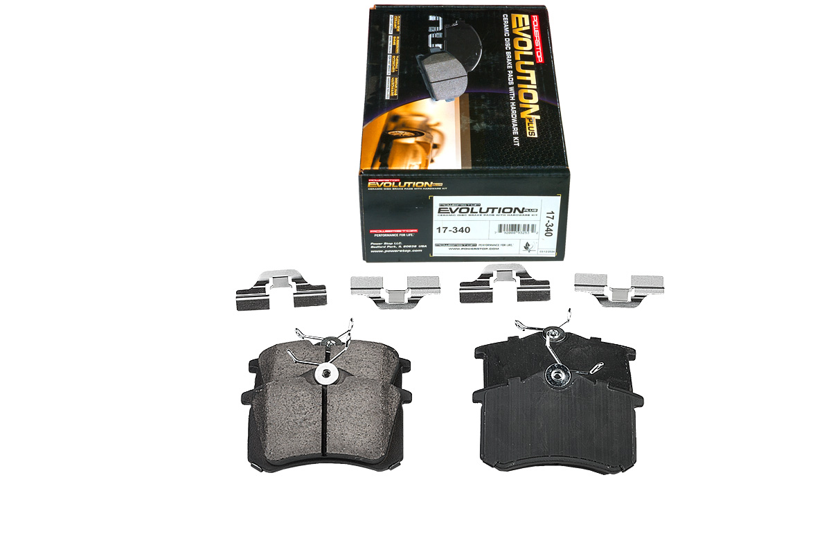 Задние керамические колодки Evolution PLUS Z17 для Audi A4 (B6), Ford Galaxy, Nissan Note, Opel Crossland X, SEAT Leon, Skoda Roomster, Superb, Volkswagen Golf