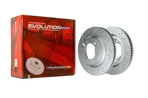 Передний тормозной диск Evolution с перфорацией и насечками, в покрытии GEOMET