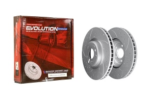 Передний тормозной диск Evolution с перфорацией и насечками, в покрытии GEOMET