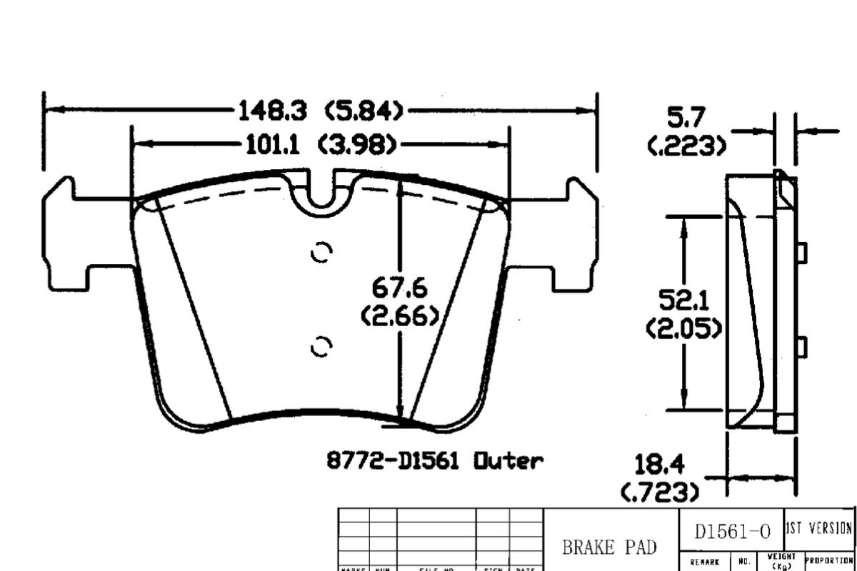 Передние керамические колодки Evolution PLUS Z17 для BMW 3 (F30), X3 (F25), X4 (F26)