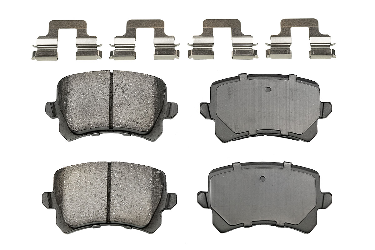 Задние керамические колодки Evolution PLUS Z17 для Audi A3 (8P), Q3 (8U), Haval F7, Skoda Octavia III, Superb II, Volkswagen Golf V, Passat (B7/B8), Tiguan I
