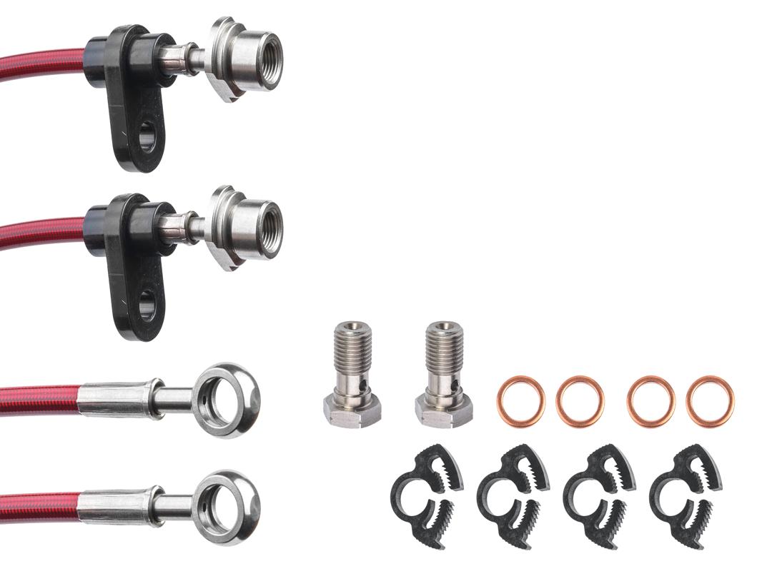 Тормозные армированные шланги HARDi передние Lexus RX 3/Lexus RX 4/ Toyota Highlander GSU40/45