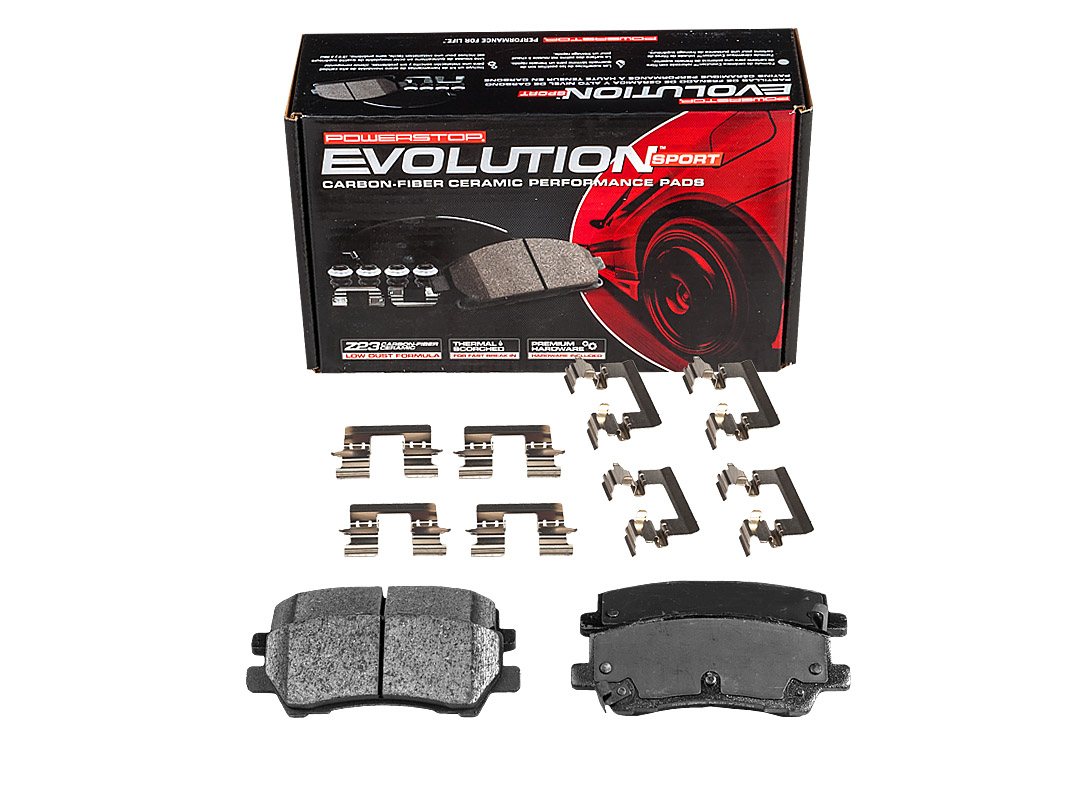 Задние керамические колодки Evolution Sport Z23 для Ford Mustang 2014-2023