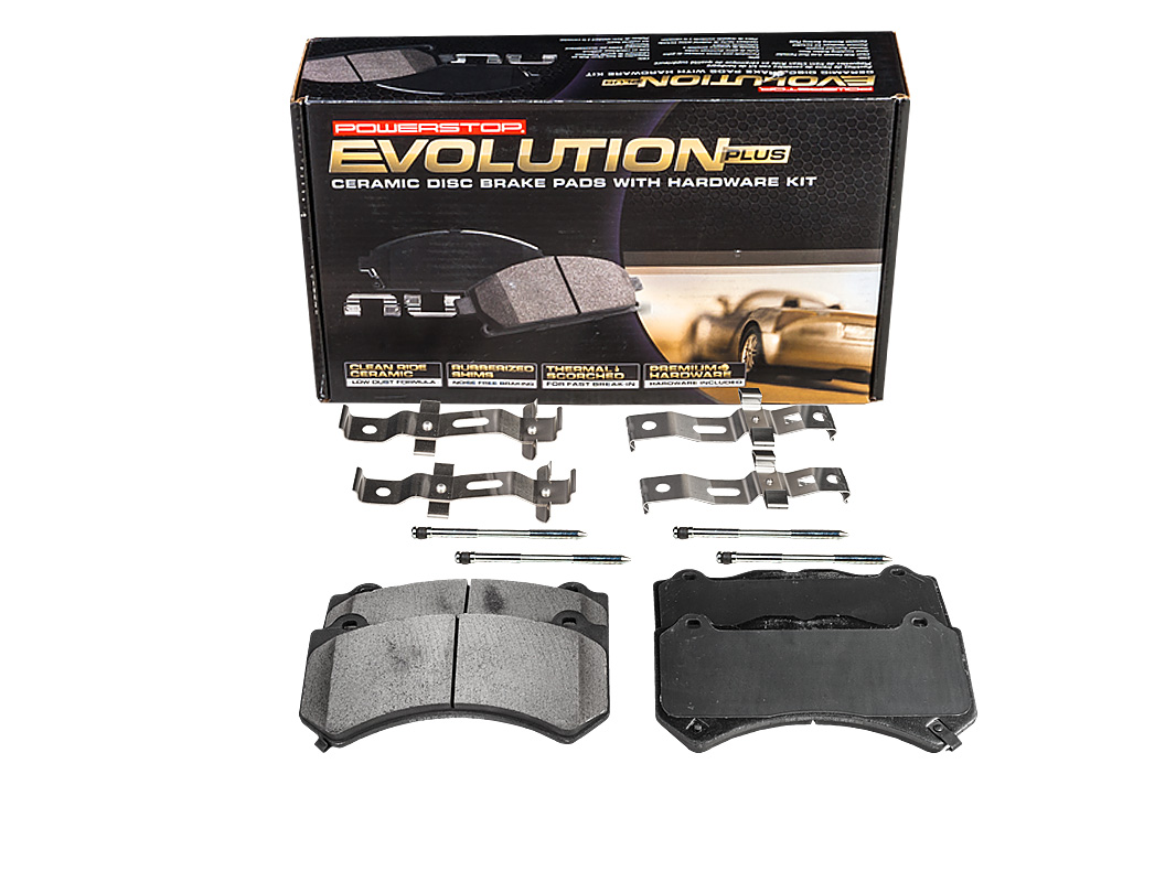 Передние керамические колодки Evolution PLUS Z17 для Cadillac CTS, Chevrolet Camaro, Dodge Challenger, Charger, Durango, Jeep Grand Cherokee, Nissan GT-R