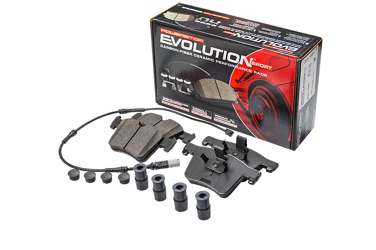 Передние керамические колодки Evolution Sport Z23 для BMW 1 (F20/F21), 2 (F22), 3 (F30/F34), 4 (F32/F33/F36), X3 (F25), X4 (F26)