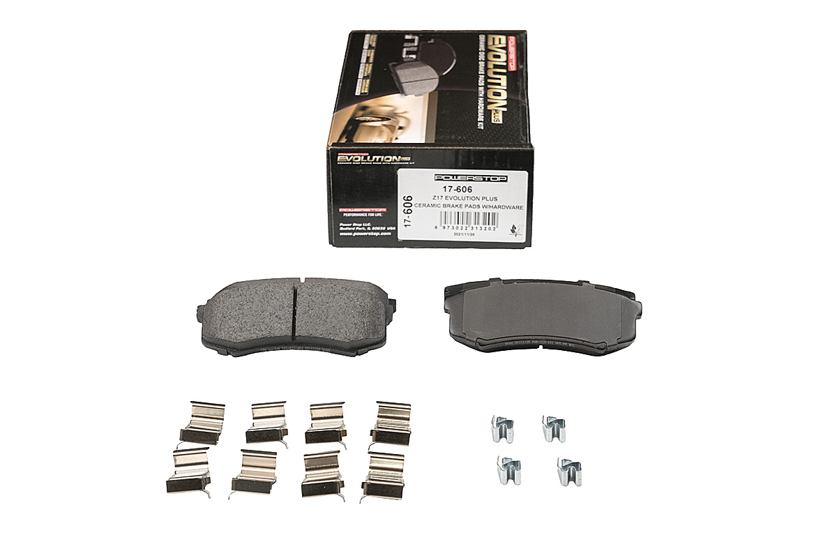 Задние керамические колодки Evolution PLUS Z17 для Lexus GX II, Toyota Fortuner II, Land Cruiser 200, Land Cruiser Prado 150, Mitsubishi Pajero IV, Pajero Sport II