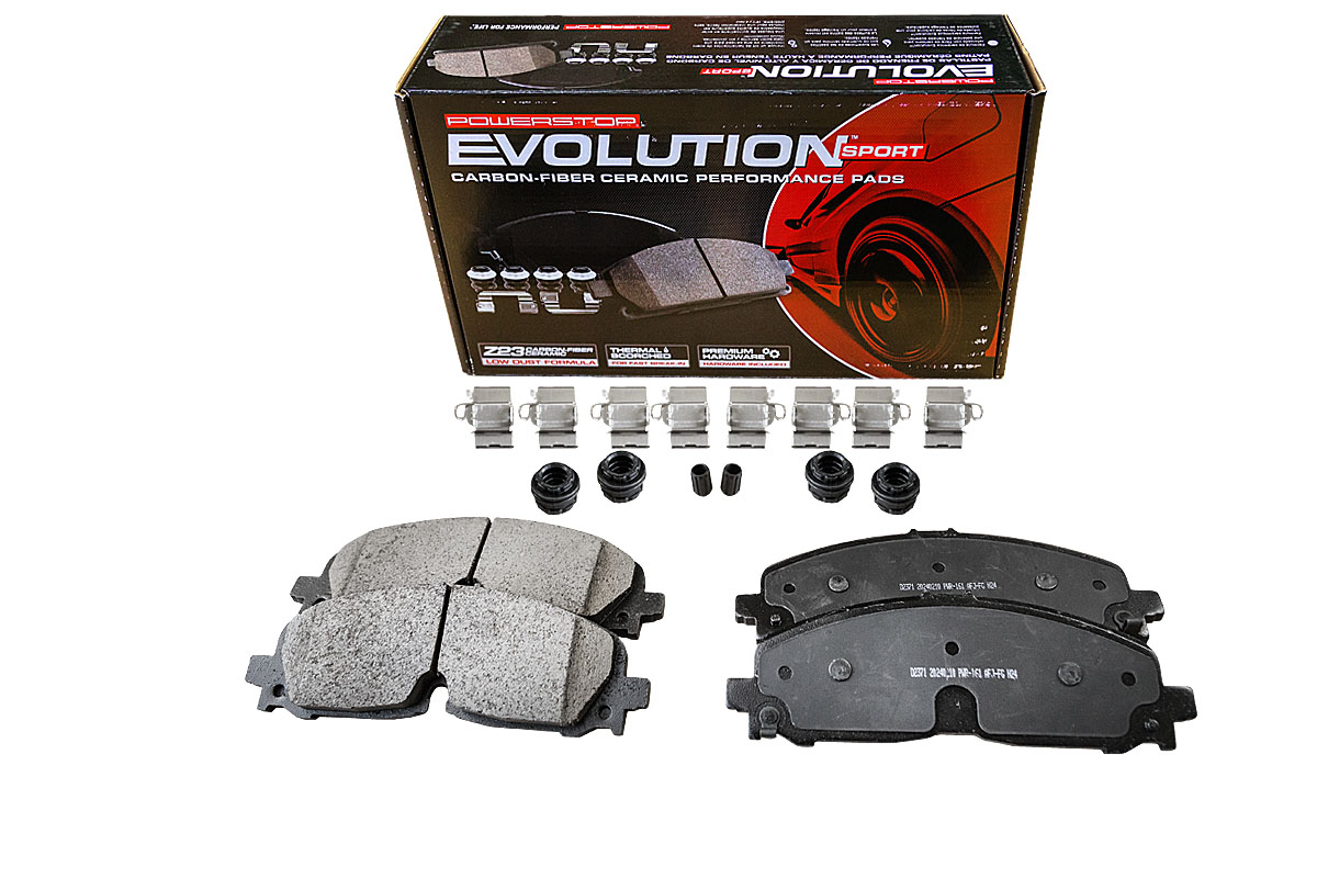 Передние керамические колодки Evolution Sport Z23 для Cadillac XT5 2016+, XT6 2019+, Chevrolet Blazer 2018+, Traverse 2017+