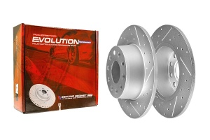 Задний тормозной диск Evolution с перфорацией и насечками, в покрытии GEOMET