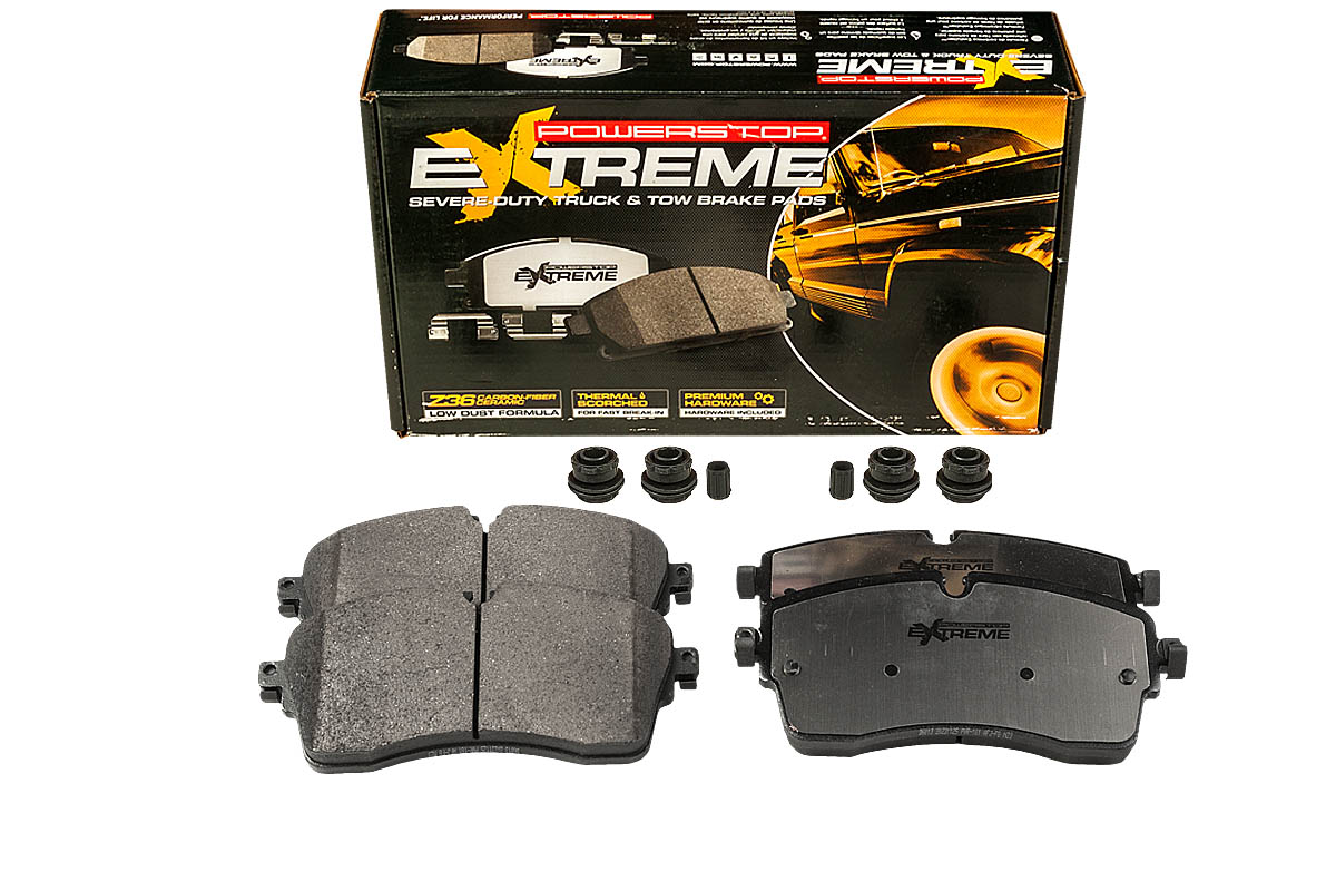 Передние керамические колодки Extreme Truck & Tow Z36 для Jaguar E-Pace, Land Rover Discovery Sport, Range Rover Evoque