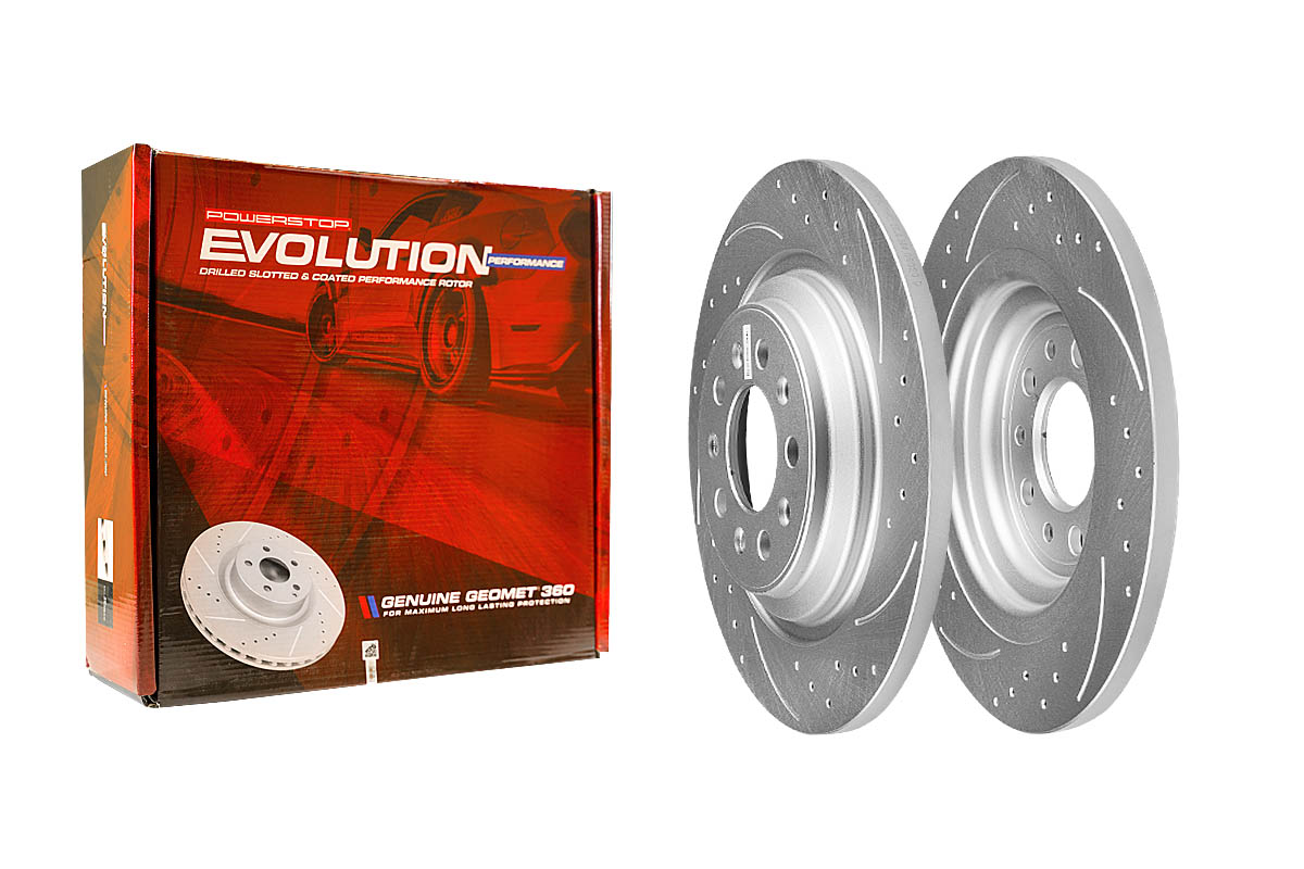 Задний тормозной диск Evolution с перфорацией и насечками, в покрытии GEOMET для Jeep CHEROKEE KL