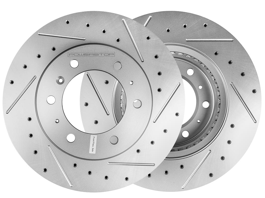 Передний тормозной диск Evolution с перфорацией и насечками, в покрытии GEOMET для Great Wall Poer, Tank 300