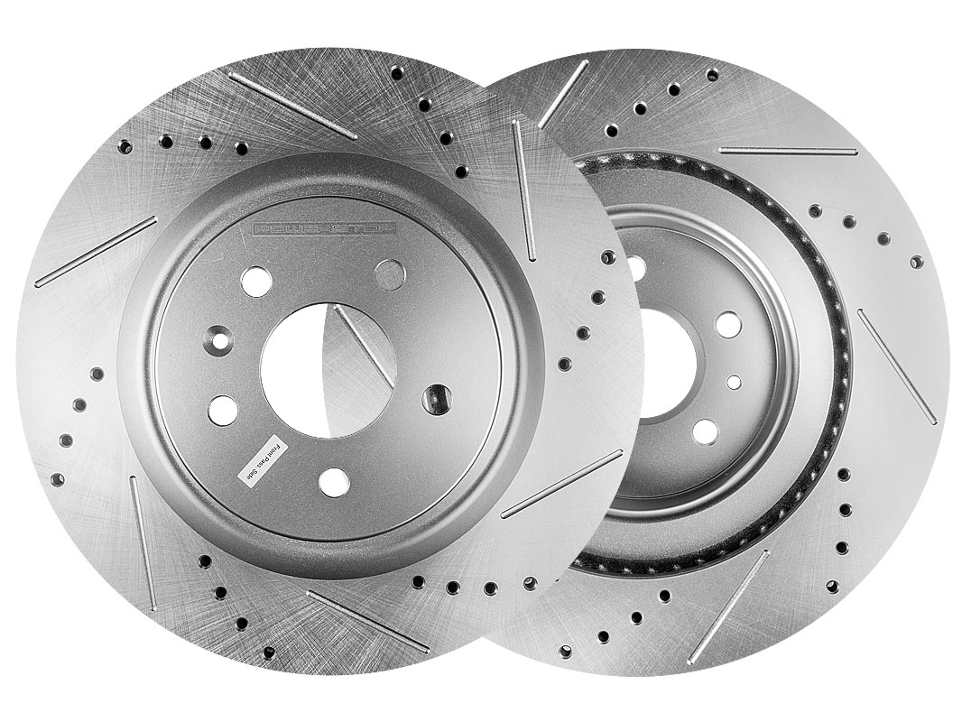 Передний тормозной диск Evolution с перфорацией и насечками, в покрытии GEOMET для LiXiang L6, L7, L8, L9