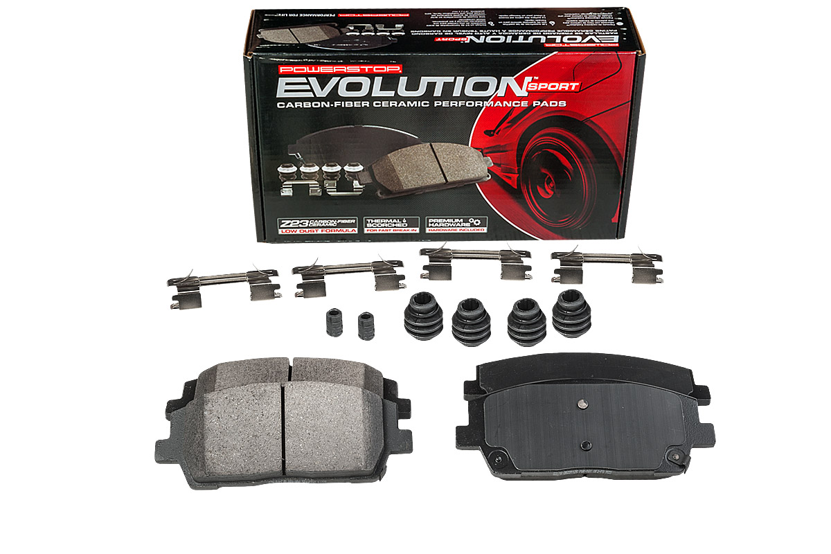 Передние керамические колодки Evolution Sport Z23 для Hyundai Palisade I, Santa Fe IV, Kia Sorento III Prime