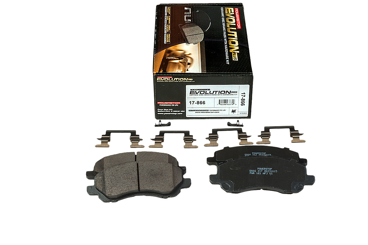 Передние керамические колодки Evolution PLUS Z17 для Citroen C3 Aircross, C4 Aircross, Dodge Caliber, Jeep Compass, Patriot, Mitsubishi ASX, Eclipse, Lancer, Outlander, Peugeot 4008